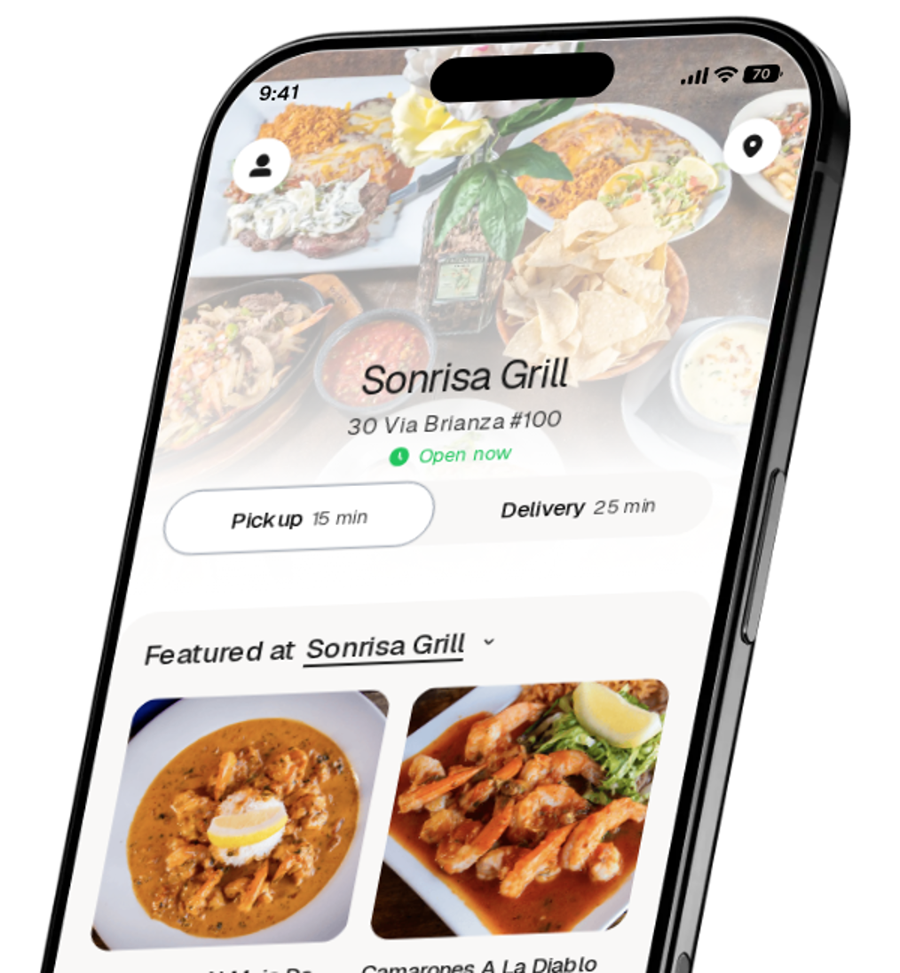Sonrisa Grill app preview