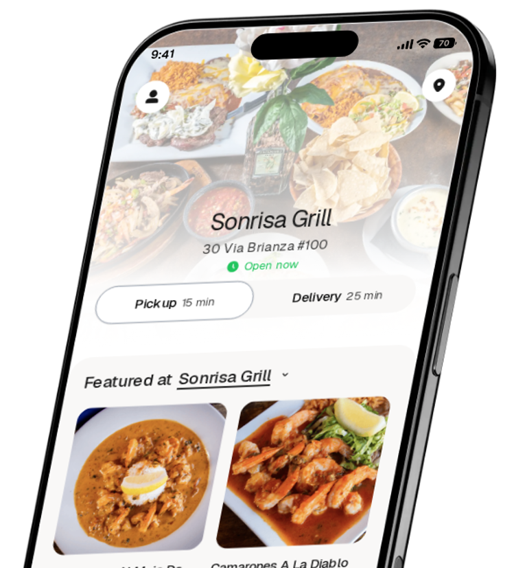 Sonrisa Grill app preview